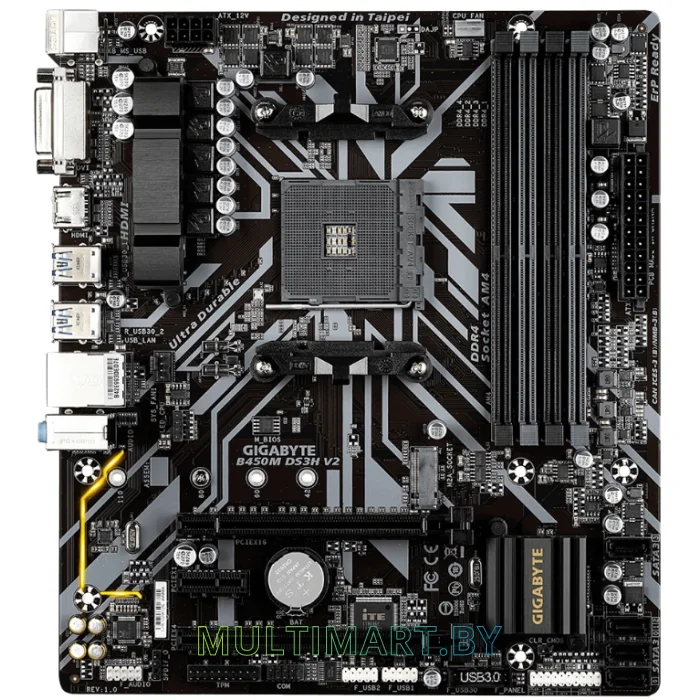 Материнская плата Gigabyte B450M DS3H V2 (rev. 1.0)